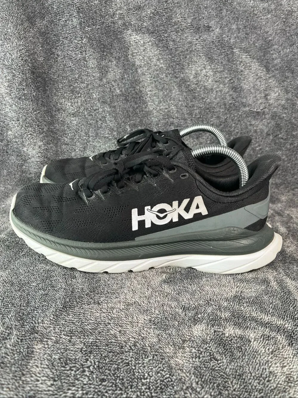 Hoka One One Mach 4 Black Dark Shadow Women's Size US 8.5 B 1113529 BDSD